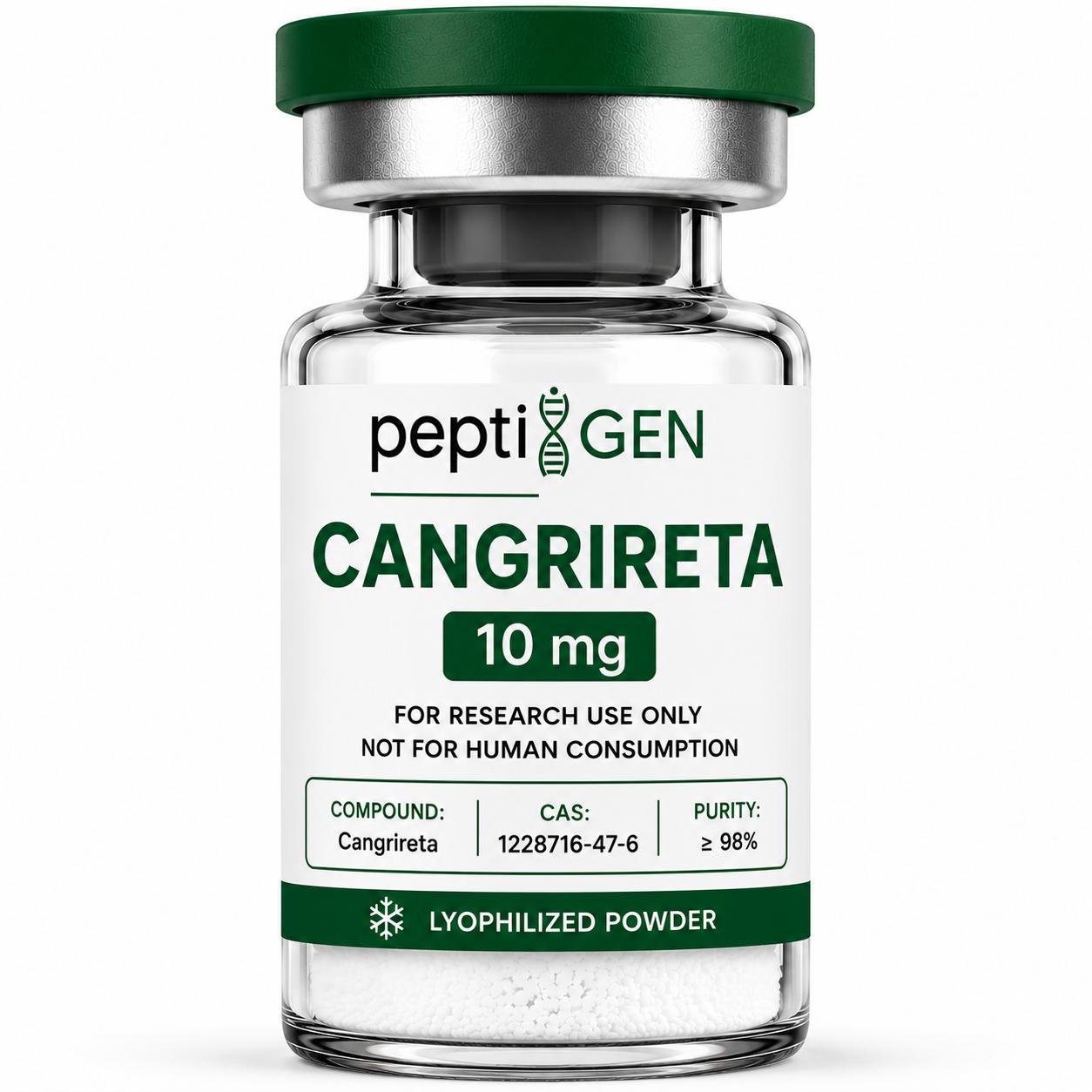 CagriReta 10mg vial liofilizado de alta pureza - Peptigene Colombia