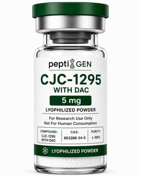 CJC-1295 with DAC 5mg vial liofilizado de alta pureza - Peptigene Colombia