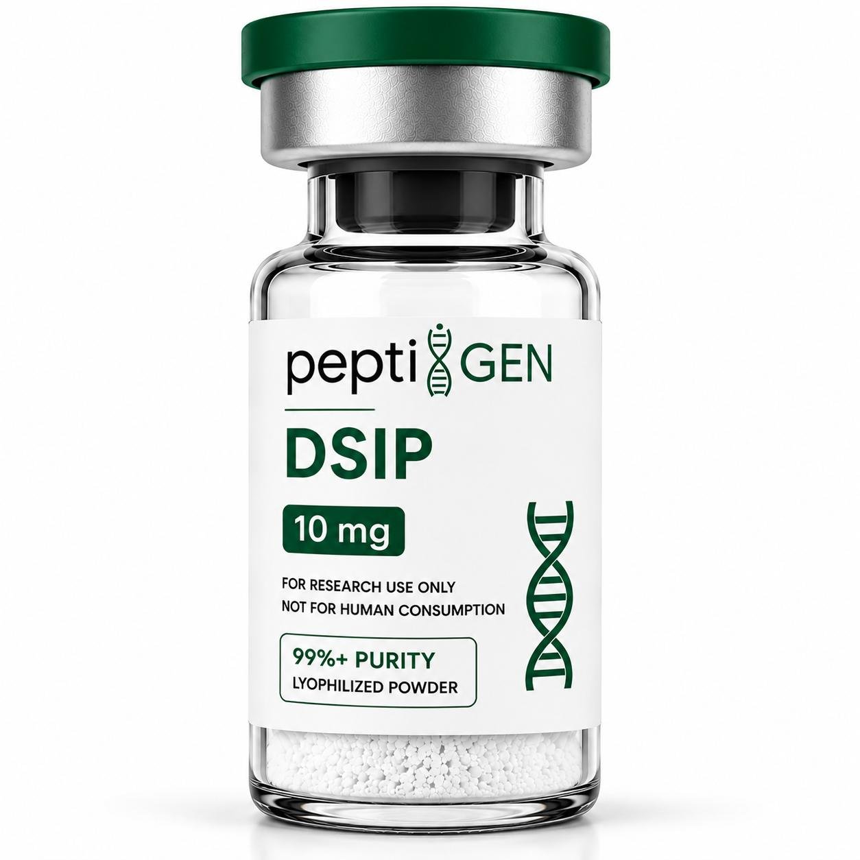 DSIP 10mg vial liofilizado de alta pureza - Peptigene Colombia