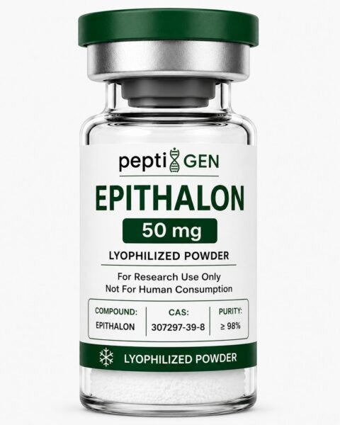 Epithalon 50mg vial liofilizado de alta pureza - Peptigene Colombia