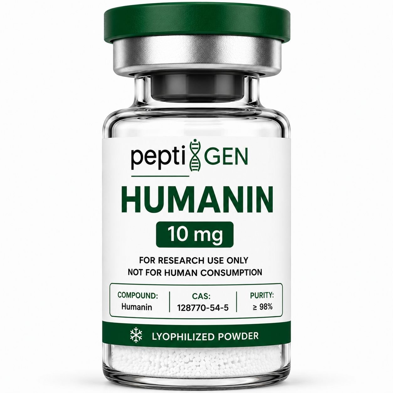 Humanin 10mg vial liofilizado de alta pureza - Peptigene Colombia