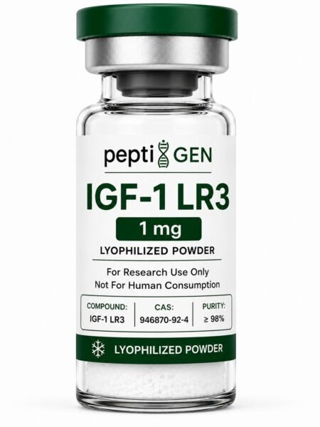 IGF-1 LR3 1mg vial liofilizado de alta pureza - Peptigene Colombia