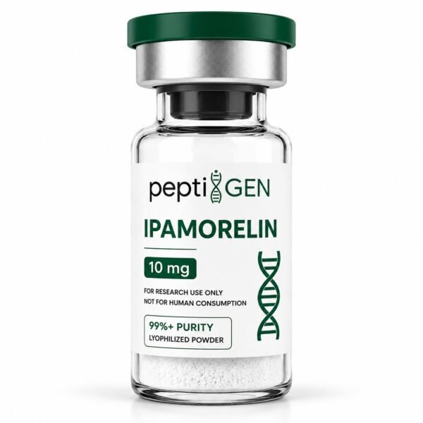 Ipamorelin 10mg vial liofilizado de alta pureza - Peptigene Colombia