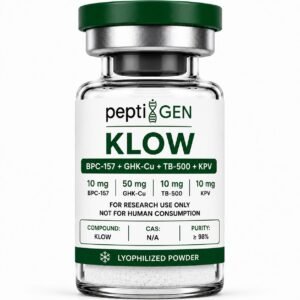 Klow 80 mg vial liofilizado, blend BPC-157 GHK-Cu TB-500 y KPV - Peptigene Colombia