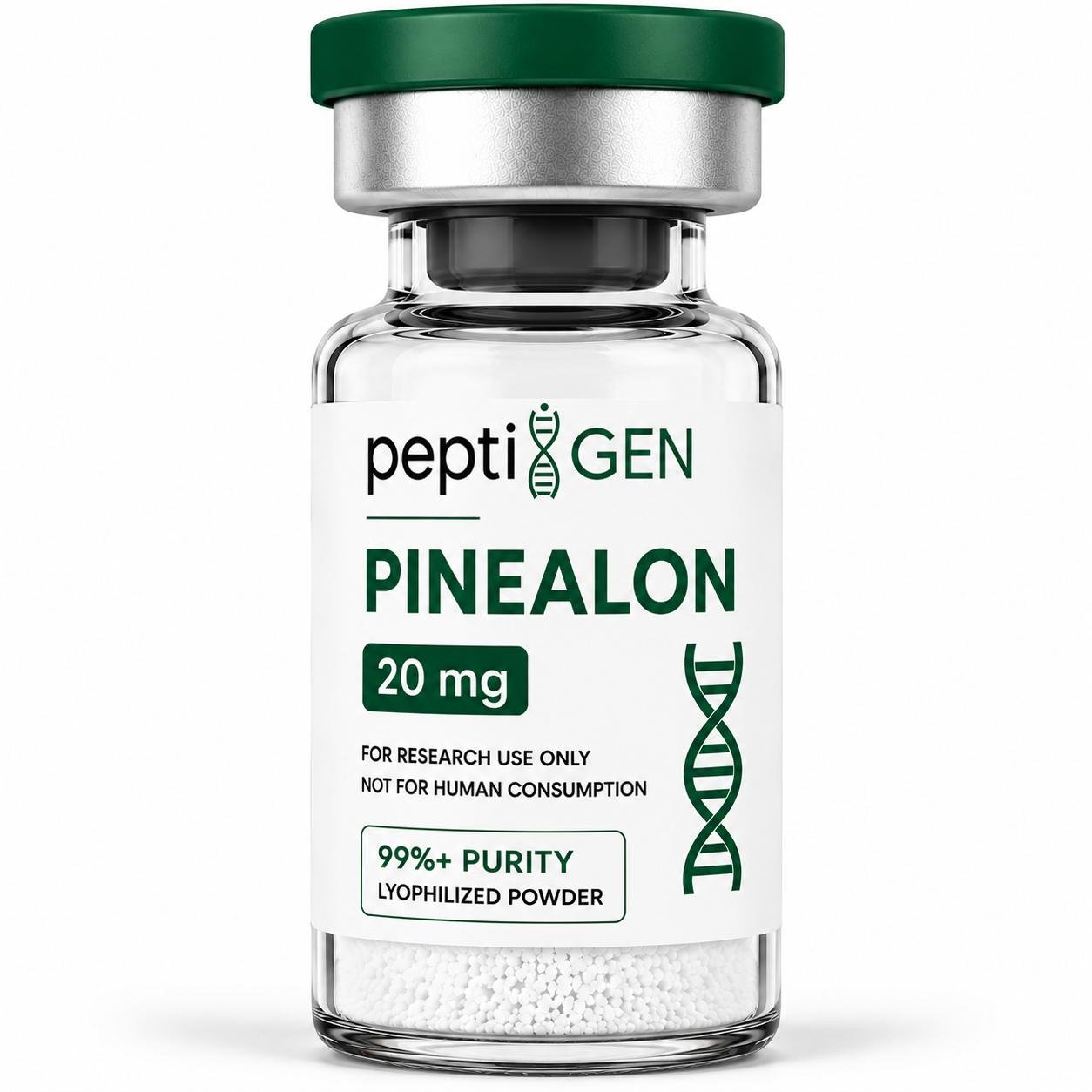 Pinealon 20mg vial liofilizado de alta pureza - Peptigene Colombia