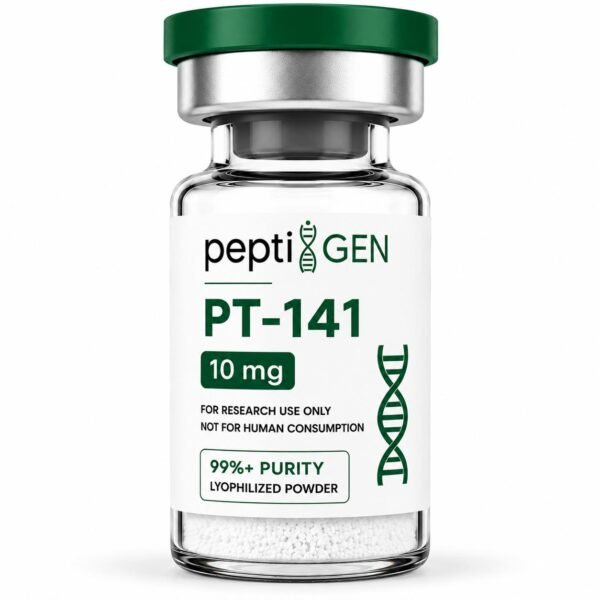 PT-141 10mg vial liofilizado de alta pureza - Peptigene Colombia