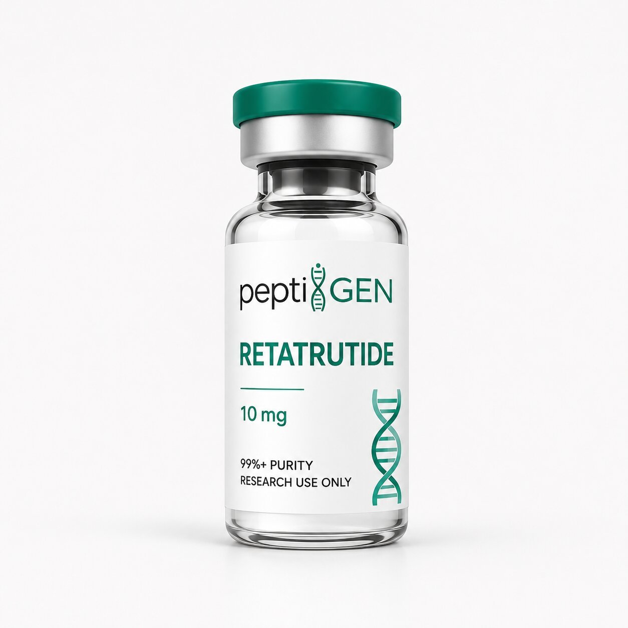 Retatrutide 10 mg vial liofilizado de alta pureza - Peptigene Colombia