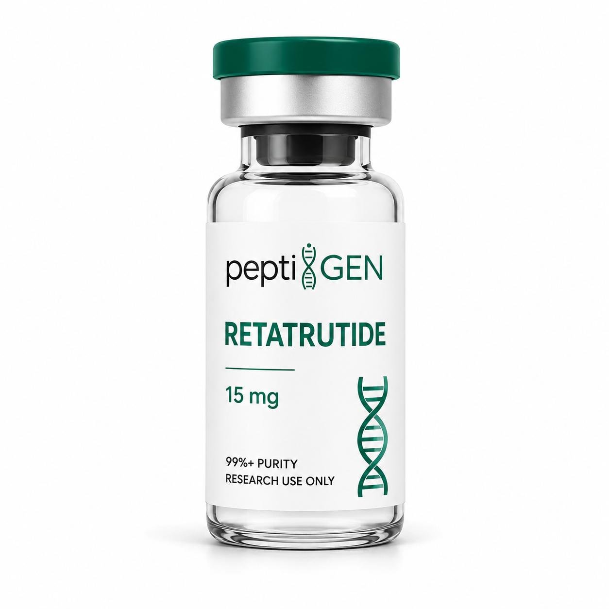 Retatrutide 15 mg vial liofilizado de alta pureza - Peptigene Colombia