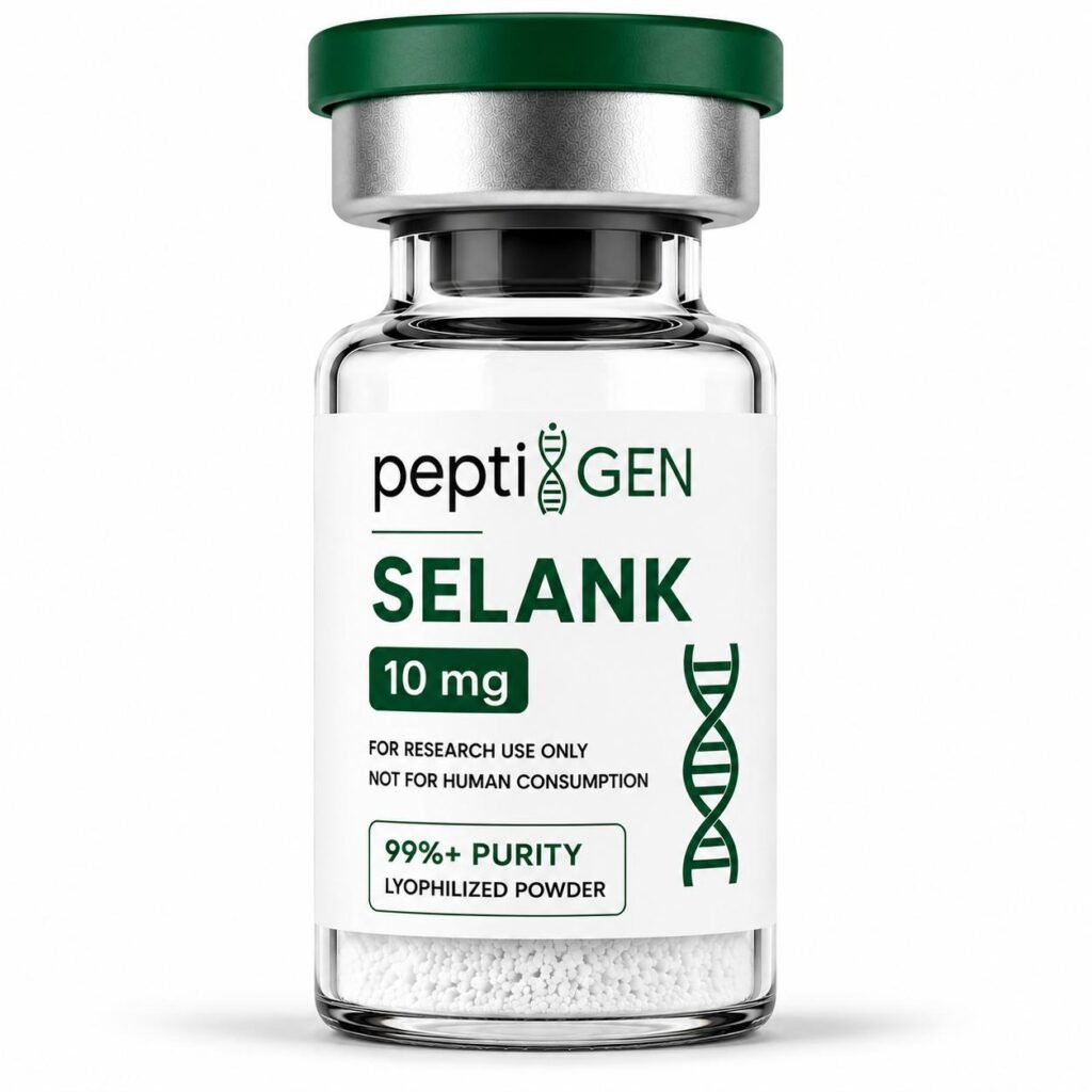 Selank 10 mg vial liofilizado de alta pureza - Peptigene Colombia