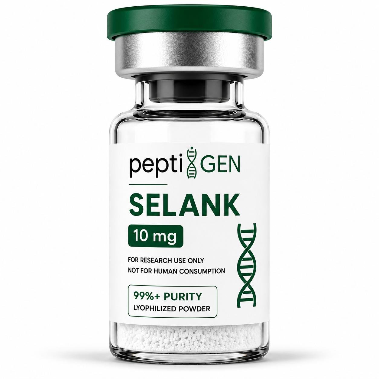 Selank 10 mg vial liofilizado de alta pureza - Peptigene Colombia