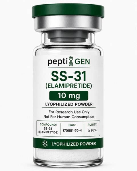 SS-31 (Elamipretide) 10mg vial liofilizado de alta pureza - Peptigene Colombia