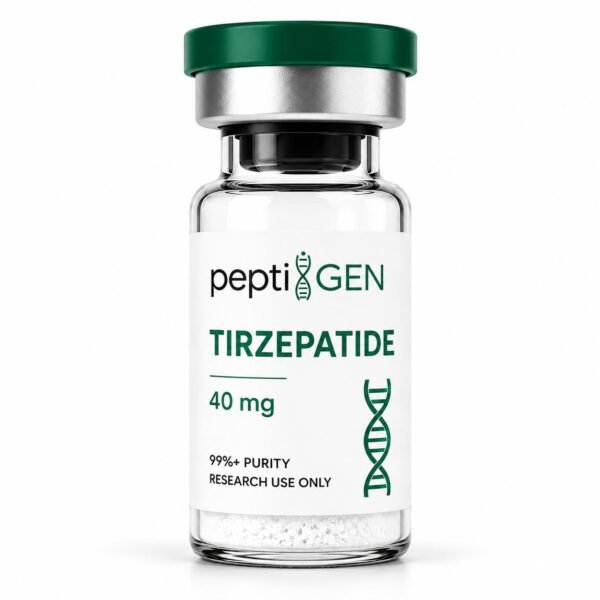 Tirzepatide 40mg vial liofilizado de alta pureza - Peptigene Colombia