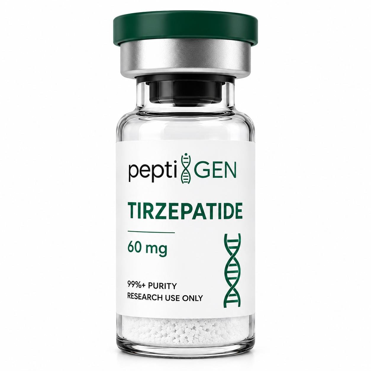 Tirzepatide 60mg vial liofilizado de alta pureza - Peptigene Colombia