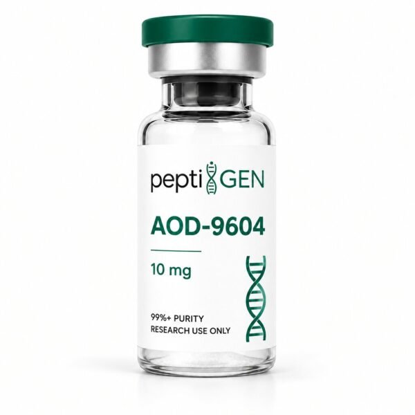 AOD-9604 10mg vial liofilizado de alta pureza - Peptigene Colombia