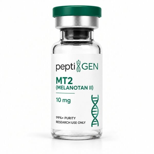 MT2 (Melanotan II) 10mg vial liofilizado de alta pureza - Peptigene Colombia