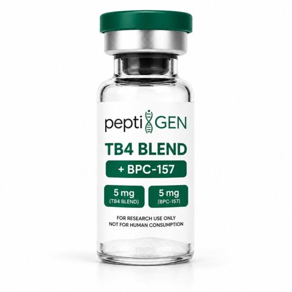TB4 Blend + BPC-157 5mg + 5mg vial liofilizado de alta pureza - Peptigene Colombia
